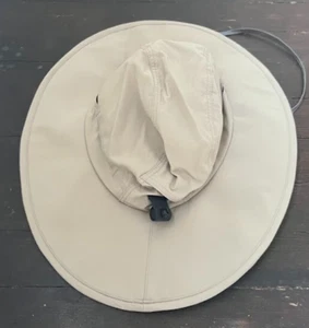 Outdoor Research OR Bucket Boonie Hat Medium Fishing Tan Beige Mesh Chin Strap - Picture 1 of 4