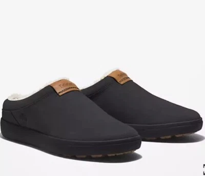 TIMBERLAND ASHWOOD PARK  SLIPPERS BLACK SUEDE Mens Size 9 New In Box - Image 1 of 4