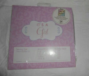 It's a Girl Schokoriegel Verpackung 24er Set für Babyparty Gender Reveal Party! - Bild 1 von 2