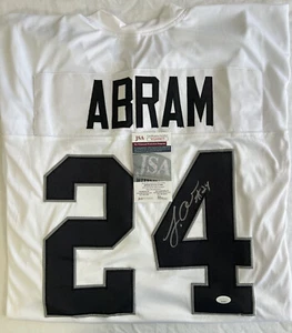 Jonathan Abram Las Vegas Raiders Rare Signed Autographed Jersey JSA COA - Picture 1 of 11