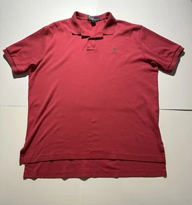 Polo By Ralph Lauren Polo Shirt Mens XL Coral W/green Pony - Picture 1 of 7