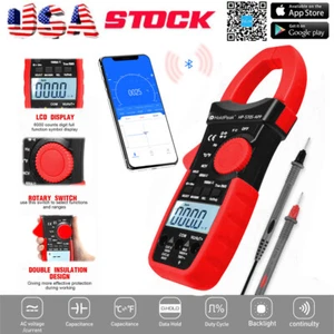 Pinza amperimétrica digital multímetro Bluetooth para aplicación de teléfono móvil 6000 cuentas TRMS - Imagen 1 de 12