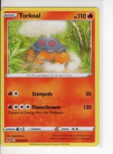 TORKOAL LOST ORIGIN SET POKEMON CARD 023/196 NM/M - Picture 1 of 1