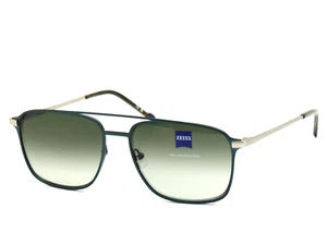 ZEISS ZS22116S TITANIUM Designer Sunglasses Sonnenbrille Green Silver 57/16/145 - Picture 1 of 7