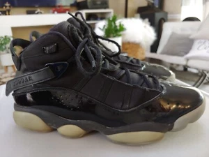 Nike Shoes Men's 8 Air Jordan "6 Rings" 'Black Ice' Basketball Kicks 322992-011 - Picture 1 of 22