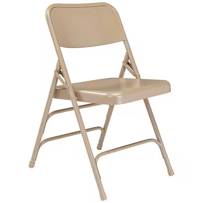 Silla Plegable National Public Seating 301, Beige, 18-3/4", Pk4 Foto 1 de 4
