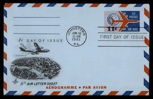 MayfairStamps US FDC 1961 Pennsylvania Johnstown 11 Cent Art Craft First Day Aer - Picture 1 of 2