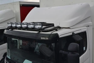 Black Roof Bar + Spots + LEDs To Fit Volvo FM5 Low Cab Standard Sleeper 2021+ - Picture 1 of 10