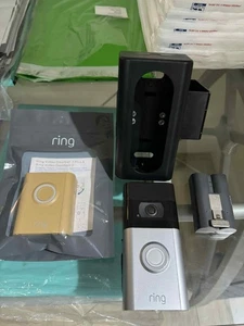 Timbre Video Inalámbrico Ring 3 1080p con Batería, Montaje en Puerta, Cara Extra - Imagen 1 de 8