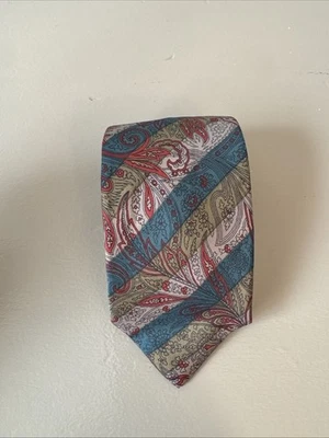 Metropolitan Museum Of Art Men’s Paisley Necktie57” X 3.25” 100% Silk Foto 1 de 4