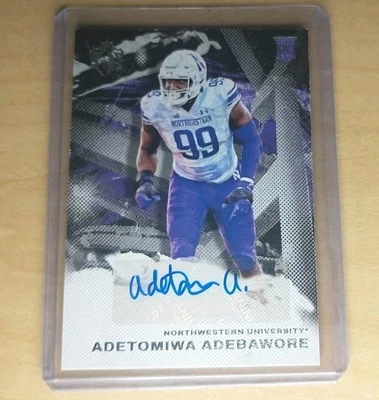 2023 Panini Chronicles Draft Picks Adetomiwa Adebawore Rookie Auto Northwestern - Image 1 of 2