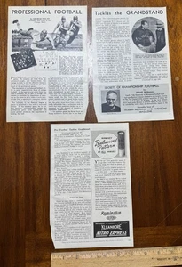 Articolo rivista vintage anni 30 calcio professionale George Halas Chicago Bears - Foto 1 di 1