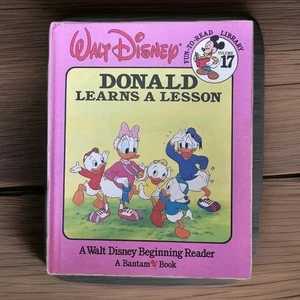 Disney Library Vol. 17 Donald Learns A Lesson 1986 Bantam Hardcover Free Ship - Picture 1 of 1