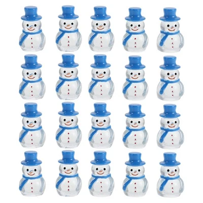  20 kleine Schneemannstatuen aus Kunstharz – Mini-Schneemann-Ornamente für - Bild 1 von 4