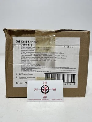 Kit de término con faldón de goma de silicona 3M Cold Shrink 7695-S-4 QTIII Foto 1 de 4
