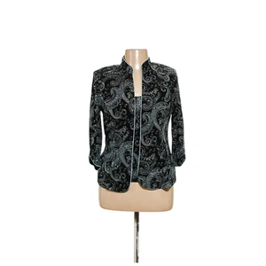 Traje de cachemira negro XL Alex Evenings - Imagen 1 de 4