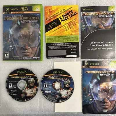 Microsoft Xbox Limited Edition MechAssault 2 Lone Wolf CIB** Complete Tested - Image 1 of 4
