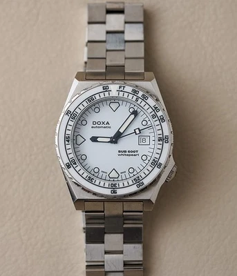 Doxa SUB 600T Whitepearl Ceramic Inlay 861.10.011.10 Men's 40mm Steel Dive Watch - Image 1 of 4