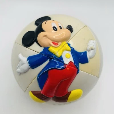 Bola de quebra-cabeça vintage Mickey’s Challenge 3D Disney Pato Donald década de 1990 - Imagem 1 de 4