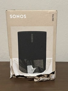 SONOS Era 100 - WiFi/Bluetooth Smart Speaker - Black, New Damage Box - Picture 1 of 4