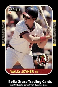 1987 Leaf #252 Wally Joyner California Angels Rookie MLB Baseball - Picture 1 of 2