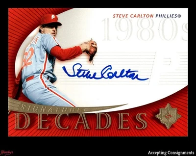 2005 Ultimate Signature Decades #SC1 Steve Carlton AUTO PHILLIES - Image 1 of 2
