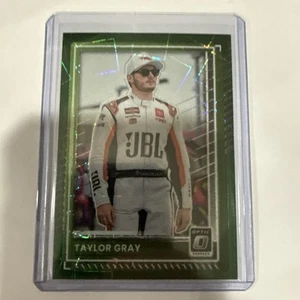 2025 Panini Donruss Nascar - Taylor Gray #47 Optic Green Velocity Prizm 66/99 - Picture 1 of 1
