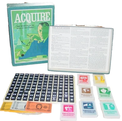 Vintage 1962 Acquire Board Game 3M Bookshelf Series Complete – High Finance - Image 1 of 4
