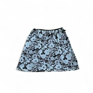 Y2K Floral Slip Skirt Women's Plus Size 22 Deadstock Floral Black White Red - Picture 1 of 6