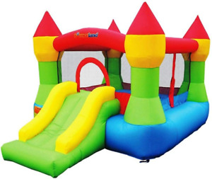 Bounceland Bounce House Castle with Basketball Hoop Inflatable Bouncer, Fun Slid
