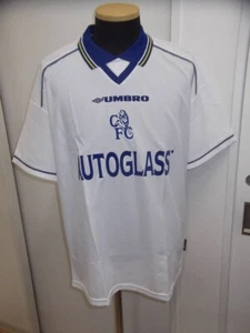 Chelsea FC 1997 1998 Large S/S Football Shirt Home Jersey LONDON - Picture 1 of 7