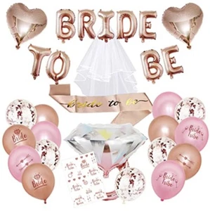 Ensemble de ceintures de mariée poule accessoires de fête ceinture voile ballons mariage Mehndi - Photo 1/1