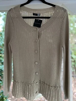 Saks Fifth Avenue Ladies Medium Sweater - New Beige - Image 1 of 3