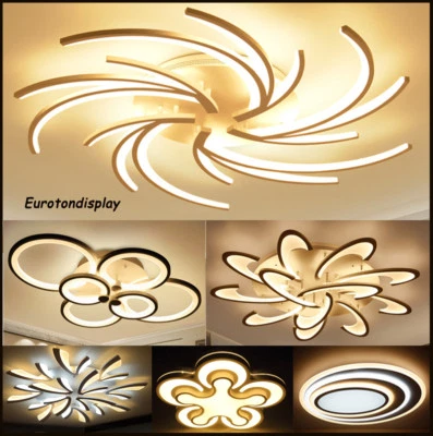 LED Deckenleuchte  Pendelleuchte Lampe Lichtfarbe  Helligkeit einstellbar  A V2 - Bild 1 von 4