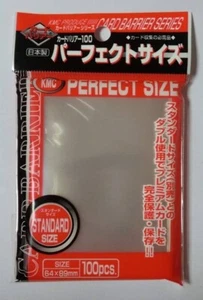 100 Bustine Protettive Sleeves Perfect Size Fit Standard KMC - Foto 1 di 1