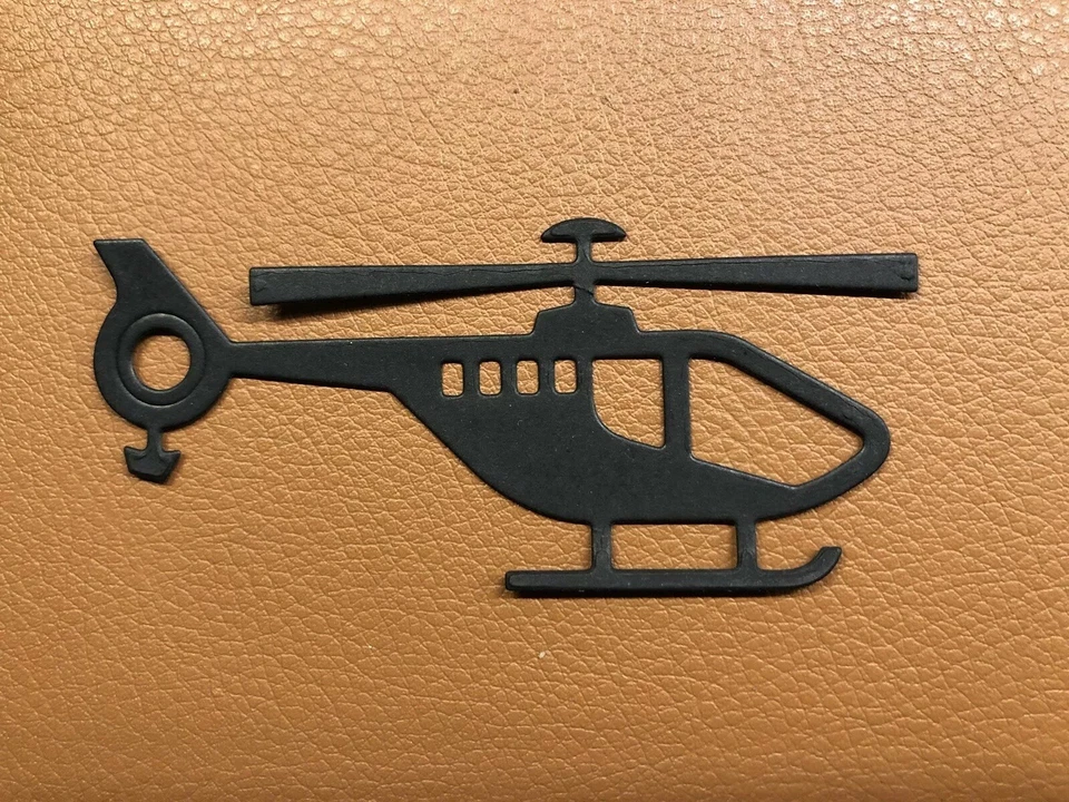 15 troquelados de helicóptero EMS de rescate militar, álbum de recortes, tarjetas, fiesta, confeti, viaje Foto 1 de 1