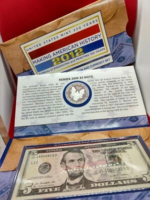 2012 Making American History Coin And Currency Set Opened OGP U.S. MINT UNC - Image 1 of 2
