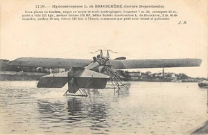 CPA AVIATION HYDROAEROPLANE DE BROUCKERE  - Picture 1 of 1