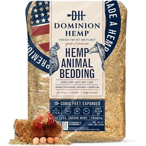 Premium Hemp Bedding for Chicken Coops Cubic Feet 285L - Picture 1 of 6
