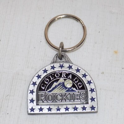Colorado Rockies Keychain Key Ring  Metal Genuine MLB Baseball Siskiyou - Image 1 of 2