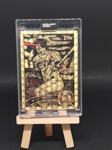 Mike Trout Gold Vinyl Superfractor Art Card