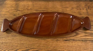 Caribcraft Solid Mahogany Charcuterie Board Serving Tray 6x21 - Picture 1 of 6