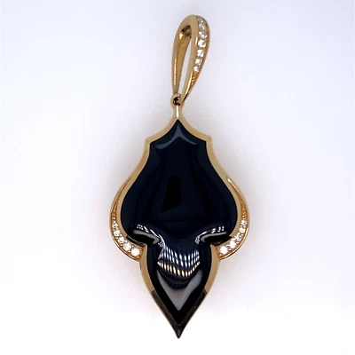 Kabana Onyx Diamond 14K Yellow Gold Pendant DG7077644 - Image 1 of 4