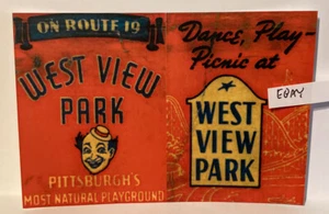 Pittsburgh Pa. West View Amusement Park Ad Rt. 19 Dance Play Picnic New Postcard - Picture 1 of 1