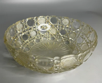 Frutero de vidrio francés vintage plato utensilios de cocina mesa decoración Foto 1 de 4