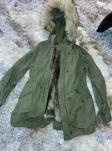 Gap Kids Jacket Fur faux snow ski size Medium youth kids detachable vest - Picture 1 of 18