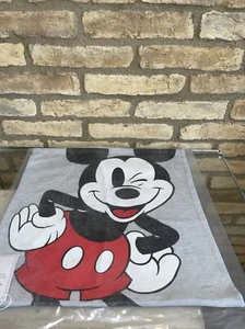 Pottery Barn Teen Winking Mickey Mouse Jersey Pillow Cover Christmas Disney Gray - Picture 1 of 2