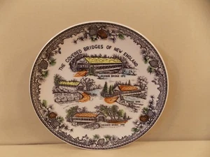 "The Covered Bridges of New England" Collector's Plate - Picture 1 of 5