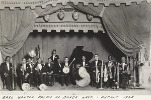 1923 Earl Walton Palais de Dance Orchestra Jazz Band Photo (printed later) - Picture 1 of 5