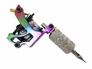 INKgrafiX® TATTOOMASCHINE IG-53 Regenbogen Spulenmaschine -Tattoo Maschine Spule - Picture 1 of 4